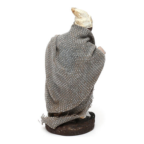 STOCK Terracotta shepherd with clothes 4 cm for Neapolitan Nativity Scene 2