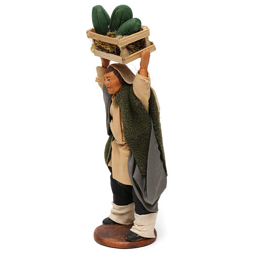 STOCK Pastore con angurie terracotta vestito 12 cm presepe Napoli 2