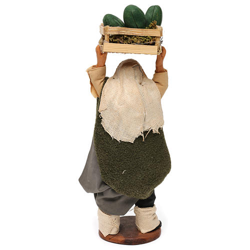 STOCK Pastore con angurie terracotta vestito 12 cm presepe Napoli 3