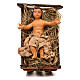 STOCK Terracotta Infant Jesus with cradle for Neapolitan Nativity Scene with 18 cm figurines s1