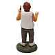 Grający na fujarce, 8 cm, szopka neapolitańska, terakota malowana s2