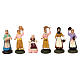 Set with six models of different women for Neapolitan Nativity scene 8 cm s1