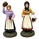 Set with six models of different women for Neapolitan Nativity scene 8 cm s4