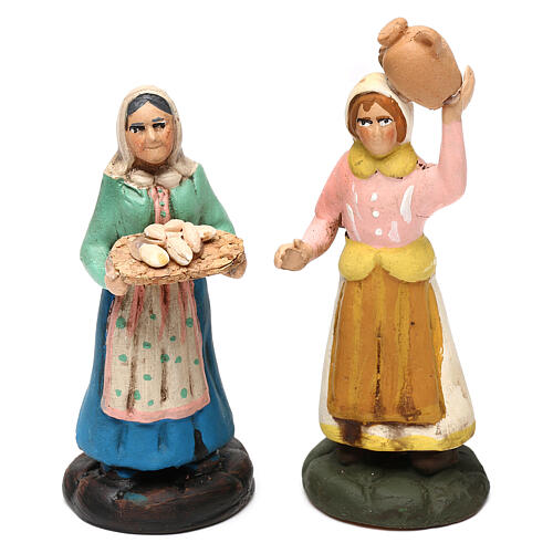 Miniature women 6 pc set, 8 cm Neapolitan nativity 2
