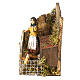 Cena mulher no galinheiro terracota pintada para presépio Nápoles com peças de 8 cm altura média s4
