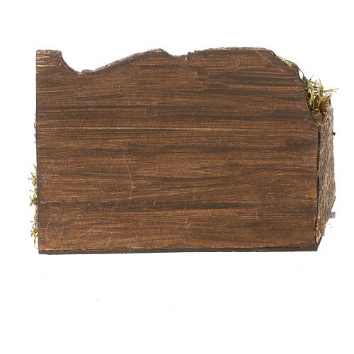 Woman in hen-house painted terracotta, 8 cm Neapolitan nativity 5