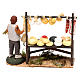 Cheese counter with shepherd for Neapolitan Nativity scene 8 cm s4