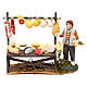 Cheese counter with shepherd 8 cm Neapolitan Nativity s1