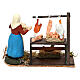 Miniature poultry shop with woman, 8 cm Neapolitan nativity s4