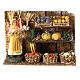 Greengrocer with fruit and vegetable counter for Neapolitan Nativity scene 8 cm s1