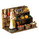 Greengrocer with fruit and vegetable counter for Neapolitan Nativity scene 8 cm s3