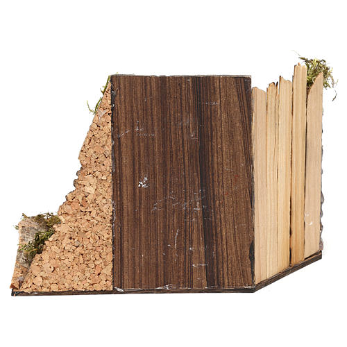Cena mulher que assa espigas terracota pintada para presépio Nápoles com peças de 8 cm altura média 4