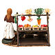 Woman with fruit and vegetable counter for Neapolitan Nativity scene 8 cm s4