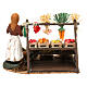 Woman with fruit and vegetable counter 8 cm Neapolitan Nativity s4