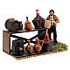 Wine seller with stall for Neapolitan Nativity scene 8 cm s4