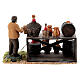 Wine seller with stall for Neapolitan Nativity scene 8 cm s5