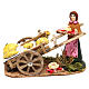 Woman with bread cart for Neapolitan Nativity scene 8 cm s1