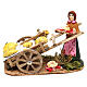 Miniature woman with bread cart, 8 cm Neapolitan nativity s1