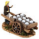 Man with bread dough cart, 8 cm Neapolitan nativity s2
