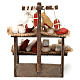 Wooden bench with cheeses and cold cuts in terracotta for Neapolitan Nativity Scene 10 cm s4