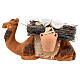 Miniature camel with load kneeling, 12 cm Neapolitan nativity s1