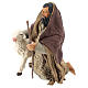 Pastor árabe de joelhos com ovelha para presépio com figuras de 14 cm de altura média s3