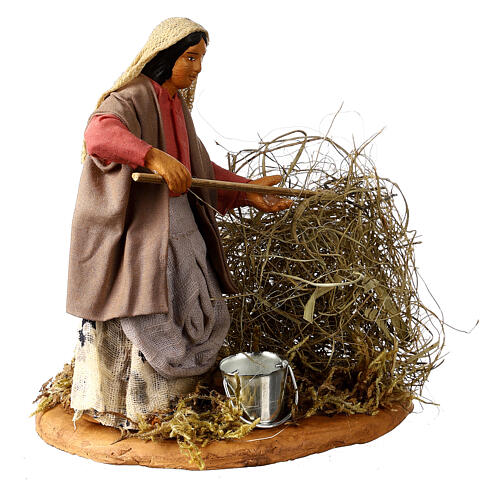 Peasant with straw 13 cm 3