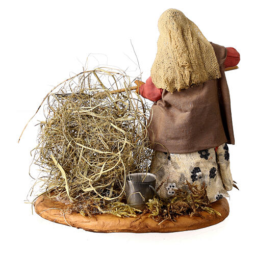 Peasant with straw 13 cm 4