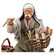 Seated basket repairer in resin Nativity scenes 14 cm s2
