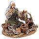 Seated basket repairer in resin Nativity scenes 14 cm s4