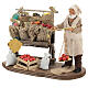 Greengrocer with stand and scale 13 cm s3