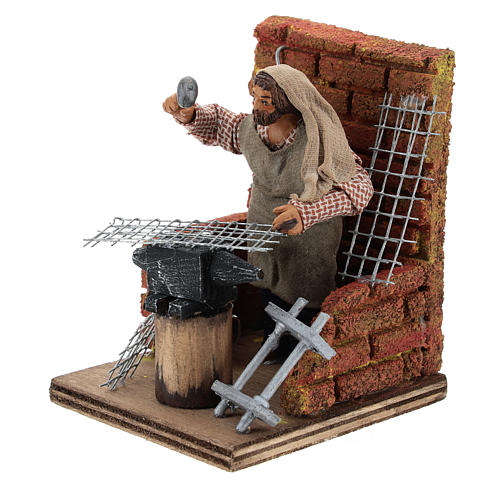 Blacksmith with tools 10 cm 3