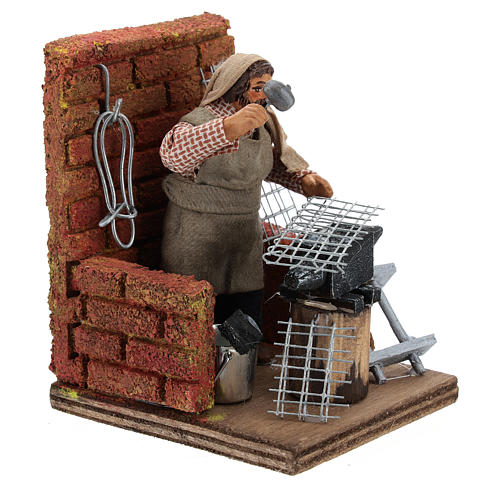 Blacksmith with tools 10 cm 4