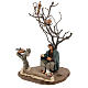 Woman sitting under the tree with birds Nativity scenes 14 cm s3