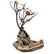 Woman sitting under the tree with birds Nativity scenes 14 cm s4