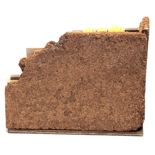 Scène pâtes fraîches 10x15x10 cm pour crèche Naples 10 cm 4