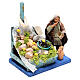 Fishmonger with fish stand 10x10x10 cm, for 10 cm Neapolitan nativity s3