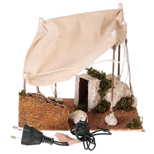 Arab tent with lights, for 8 cm Neapolitan nativity 5