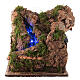 Miniature waterfall with lights, for 10 cm Neapolitan nativity s1