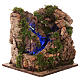 Miniature waterfall with lights, for 10 cm Neapolitan nativity s2