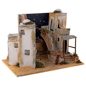 Minareto con cielo stellato per presepe napoletano di 8 cm s3