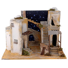 Miniature minaret with starry sky, for 8 cm Neapolitan nativity