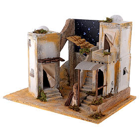 Miniature minaret with starry sky, for 8 cm Neapolitan nativity