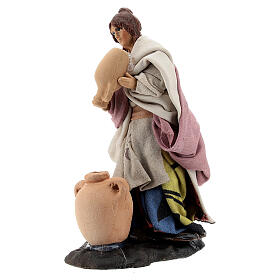 Femme jarres crèche napolitaine terre cuite 8 cm
