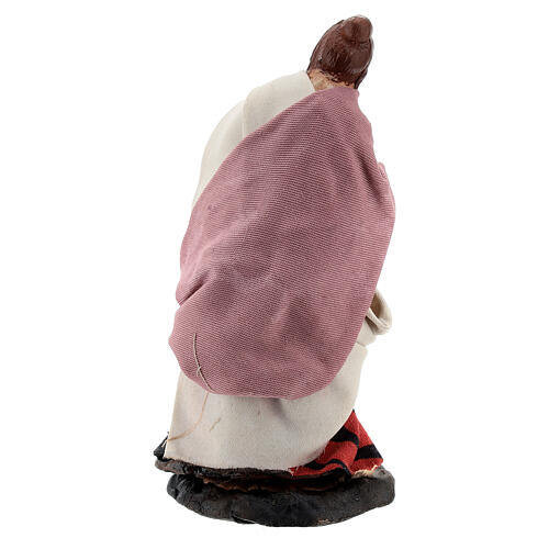 Donna anfore presepe napoletano terracotta 8 cm 3