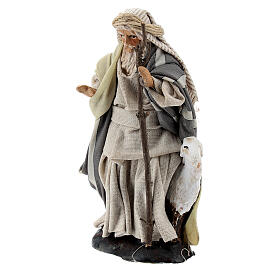 Pasterz z kozą i laską – figurka z terakoty do szopki neapolitańskiej 8 cm