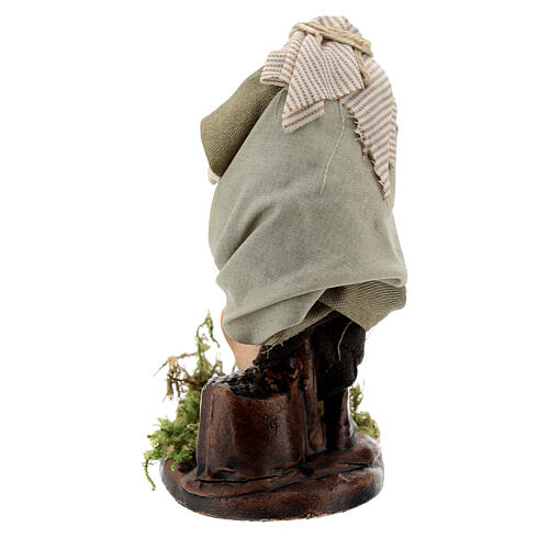 Uomo acquaiolo anfore terracotta presepe napoletano 8 cm 3
