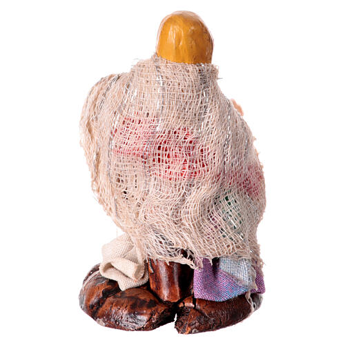 Dziewczynka na spacerze – figurka z terakoty do szopki neapolitańskiej 8 cm 3