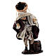Uomo trasporta secchio carboni 8 cm terracotta presepe napoletano s1
