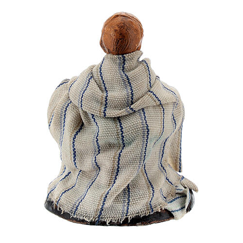 Chłopiec z gąską – figurka z terakoty do szopki neapolitańskiej 8 cm 3